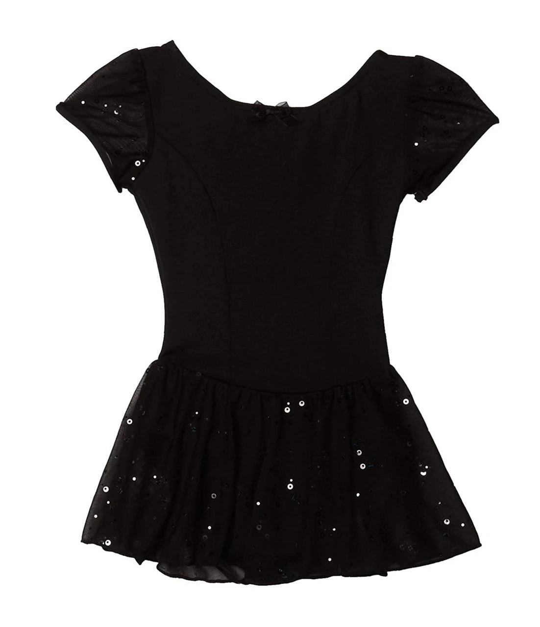 Capezio Little Girls' Sequined Puff Sleeve Dress 4 Capezio Little Girls' Sequined Puff Sleeve Dress - Image 2