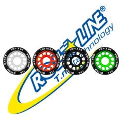 Roll-Line Emperor Roller Derby Wheels (Set Of 8, 59x38mm)