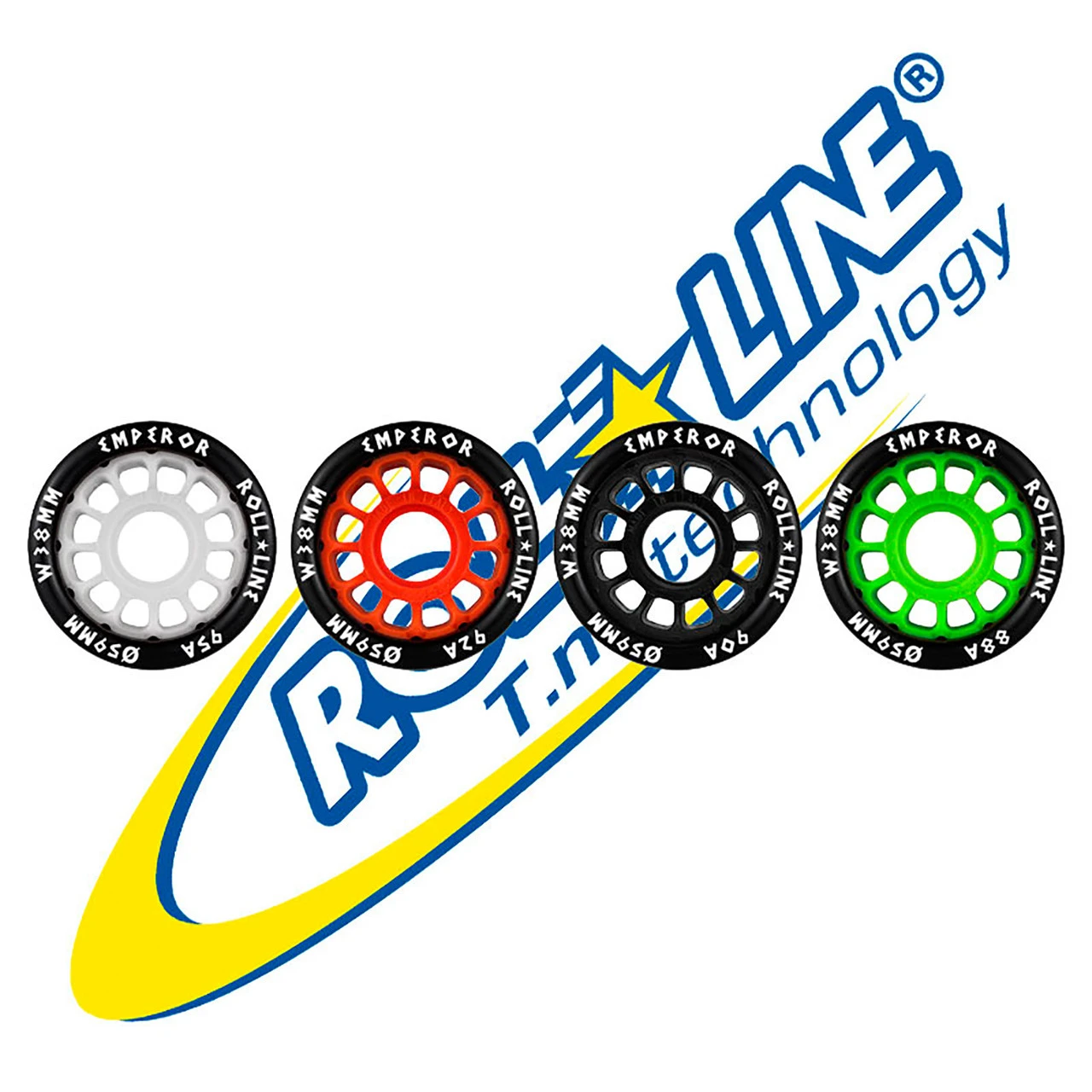Roll-Line Emperor Roller Derby Wheels (Set Of 8, 59x38mm) 3 Roll-Line Emperor Roller Derby Wheels (Set Of 8, 59x38mm)