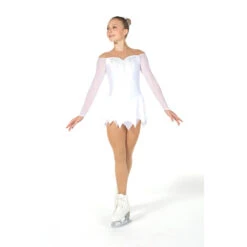 Jerry's Ice Skating Dress - Solitaire Style F23023 16 Jerry's Ice Skating Dress - Solitaire Style F23023 -Skate Shop F23023R White B Front 76243.1682507862