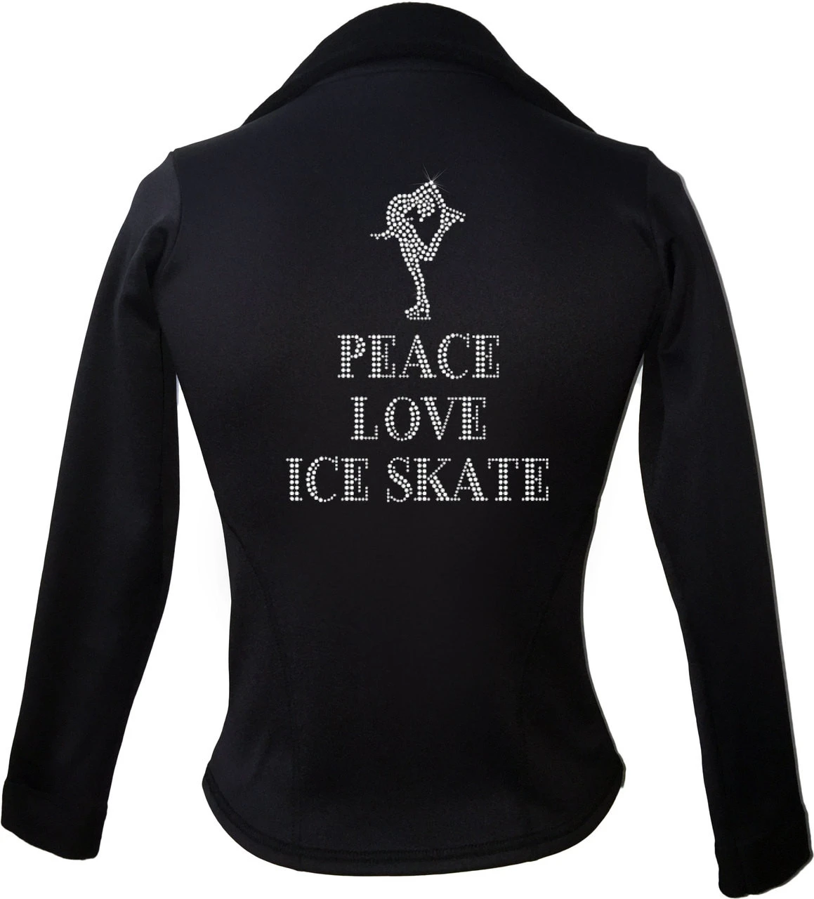 Kami-So Polartec Ice Skating Jacket - Peace Love Ice Skate 4 Kami-So Polartec Ice Skating Jacket - Peace Love Ice Skate - Image 2