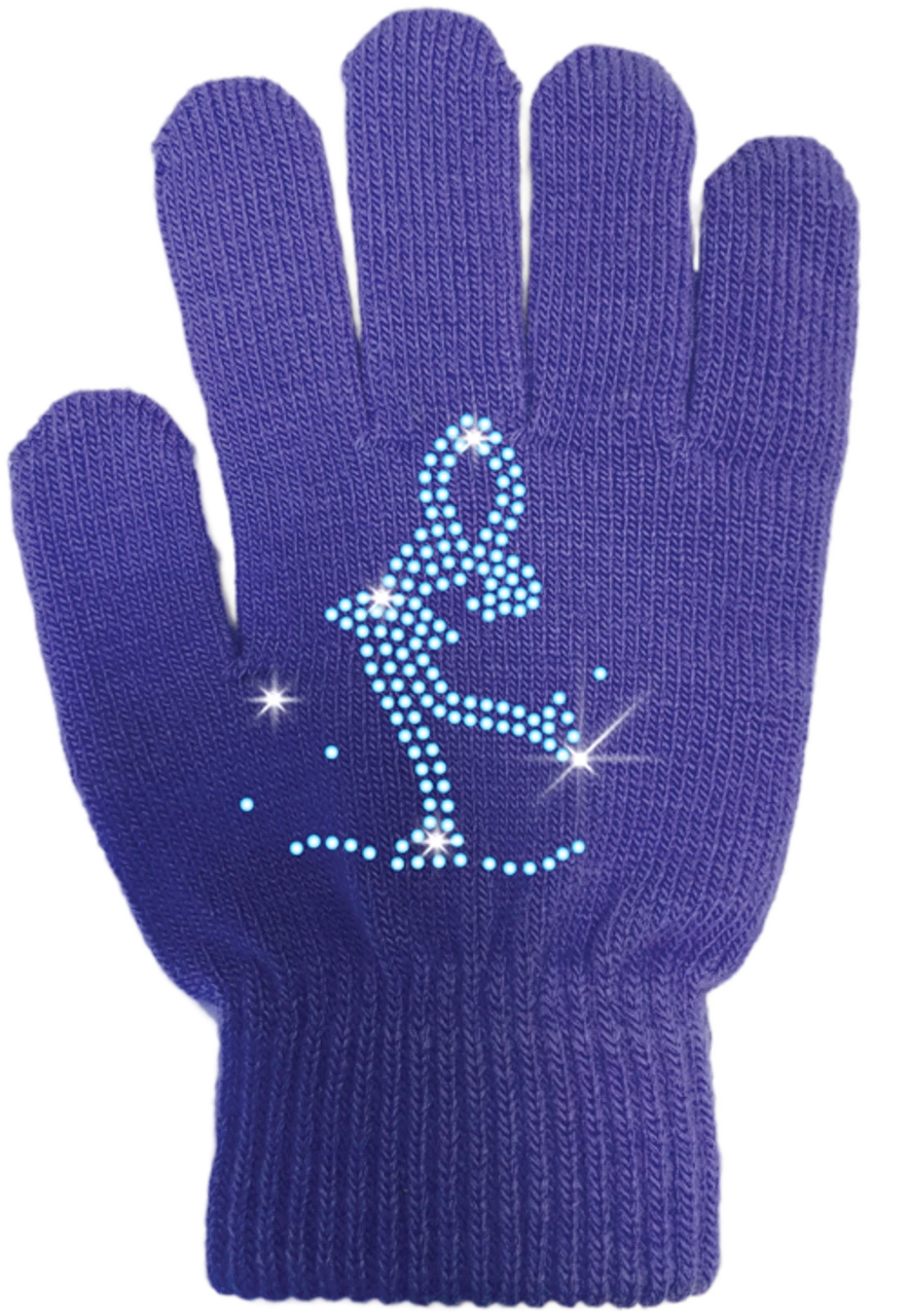 ChloeNoel Ice Skating Gloves - GV22 (Mini Lay-Back Skater Crystals) 8 ChloeNoel Ice Skating Gloves - GV22 (Mini Lay-Back Skater Crystals) - Image 6
