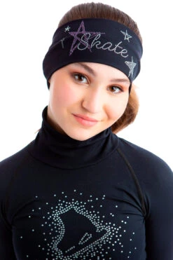 Elite Xpression - Black Skate Like A Star Headband - Purple