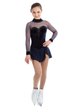 Elite Xpression - Classic Navy Velvet Dress Beaded Dress -Skate Shop Haute Resolution U7A0425 540x PhotoRoom.1685364399 75235.1685365571