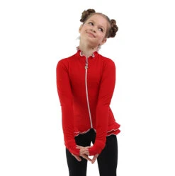 IceDress Figure Skating Jacket - Thermal - Minx (Red, White, Black) -Skate Shop IMG 7134 48393 52647.1582479324