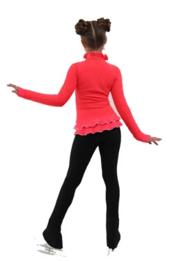 IceDress Figure Skating Jacket - Thermal - Minx (Coral, White. Black) -Skate Shop IMG 7160 64570 87336 73803.1582532361