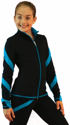 ChloeNoel J636F Fleece Figure Skating Jacket