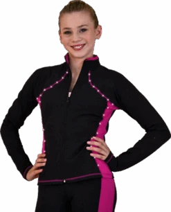 ChloeNoel JS08 Supplex Rider Style Figure Skating Jacket