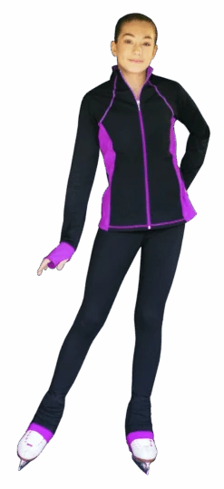 ChloeNoel JS792 Color Contrast Elite Figure Skating Jacket W/ Pockets & Thumb Holes -Skate Shop JS792 PS792 PW 61461.1679371273
