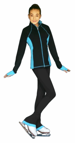 ChloeNoel JS792 Color Contrast Elite Figure Skating Jacket W/ Pockets & Thumb Holes -Skate Shop JS792 PS792 RB 58854.1679371273