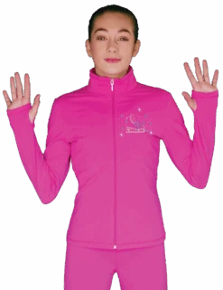 ChloeNoel JT811 Solid Fleece Fitted Elite Figure Skating Jacket W/ Skate/Blue Snowflakes Crystals Combination 7 ChloeNoel JT811 Solid Fleece Fitted Elite Figure Skating Jacket W/ Skate/Blue Snowflakes Crystals Combination -Skate Shop JT811 CP MSB 44907.1540225912