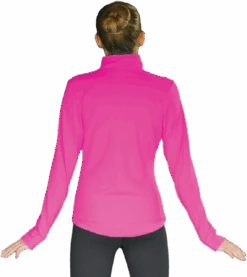 ChloeNoel JT811 Solid Fleece Fitted Elite Figure Skating Jacket W/ Thumb Holes 15 ChloeNoel JT811 Solid Fleece Fitted Elite Figure Skating Jacket W/ Thumb Holes -Skate Shop JT811 CP back 12839.1637691512