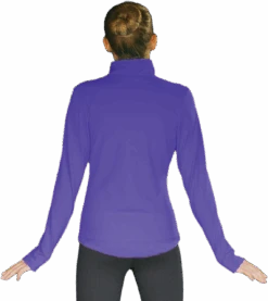 ChloeNoel JT811 Solid Fleece Fitted Elite Figure Skating Jacket W/ Thumb Holes 13 ChloeNoel JT811 Solid Fleece Fitted Elite Figure Skating Jacket W/ Thumb Holes -Skate Shop JT811 PW back 94876.1637691512