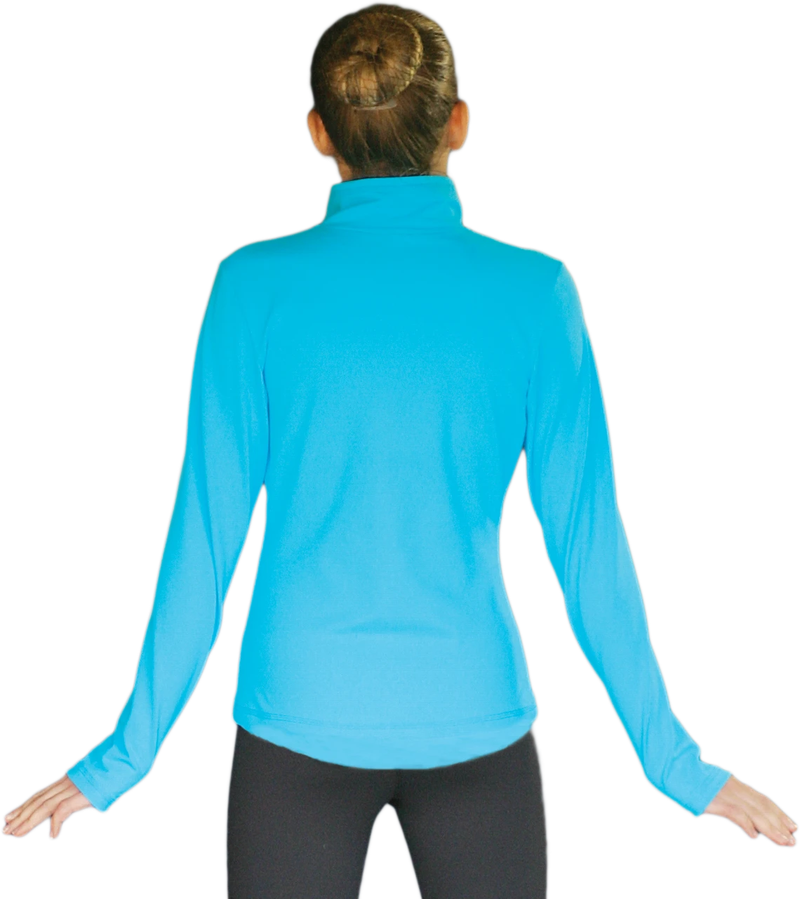 ChloeNoel JT811 Solid Fleece Fitted Elite Figure Skating Jacket W/ Thumb Holes 10 ChloeNoel JT811 Solid Fleece Fitted Elite Figure Skating Jacket W/ Thumb Holes - Image 8