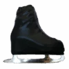 Metallic Figure Skating Boot Covers By Kami-So - Metallic - Black