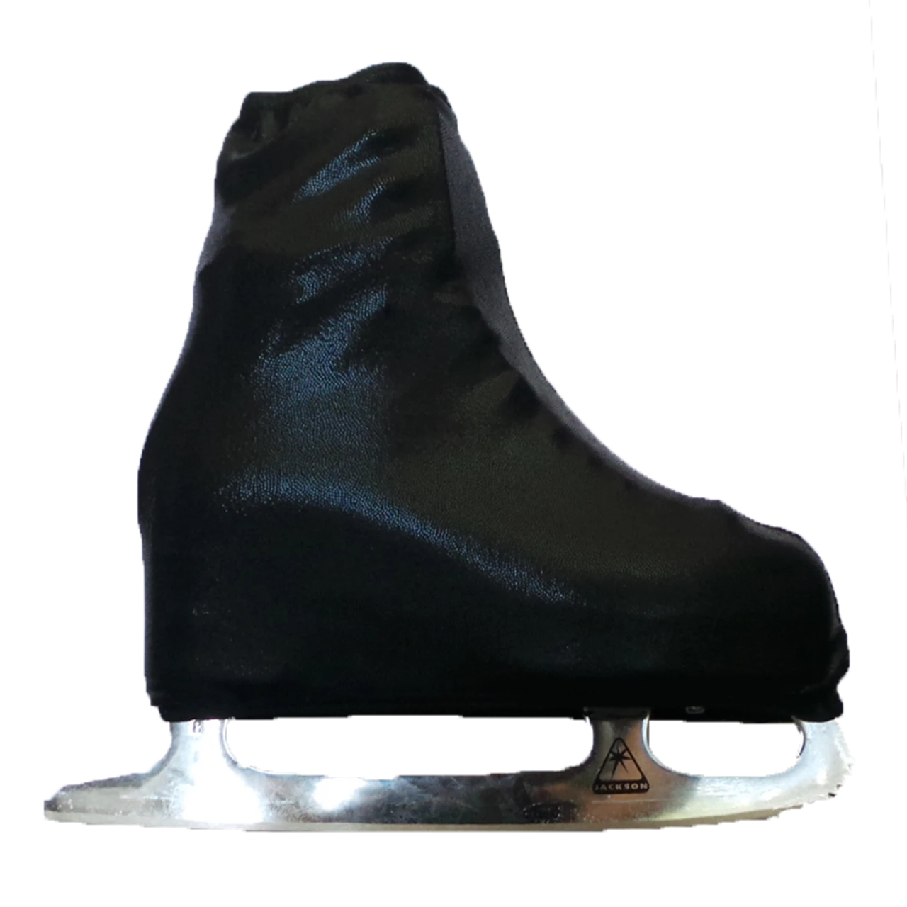 Metallic Figure Skating Boot Covers By Kami-So - Metallic - Black 3 Metallic Figure Skating Boot Covers By Kami-So - Metallic - Black