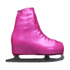 Metallic Figure Skating Boot Covers By Kami-So - Fuchsia