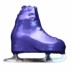 Metalic Figure Skating Boot Covers By Kami-So - Metallic Purple
