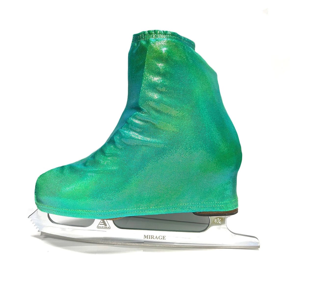 Metalic Figure Skating Boot Covers By Kami-So - Malachite Green 3 Metalic Figure Skating Boot Covers By Kami-So - Malachite Green