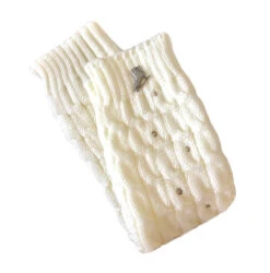 Ice Skating Leg Warmers By Brilliance & Melrose - Cream