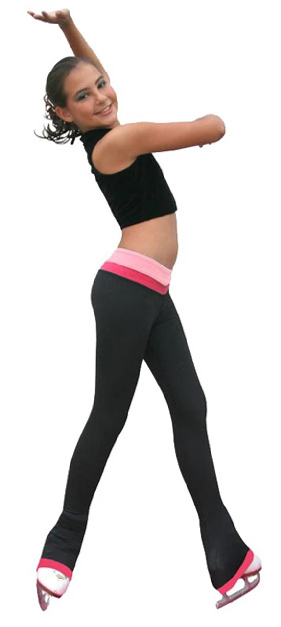 ChloeNoel P19 Reversible 2Tone Skate Figure Skating Pants With Contrast Cuff 3 ChloeNoel P19 Reversible 2Tone Skate Figure Skating Pants With Contrast Cuff