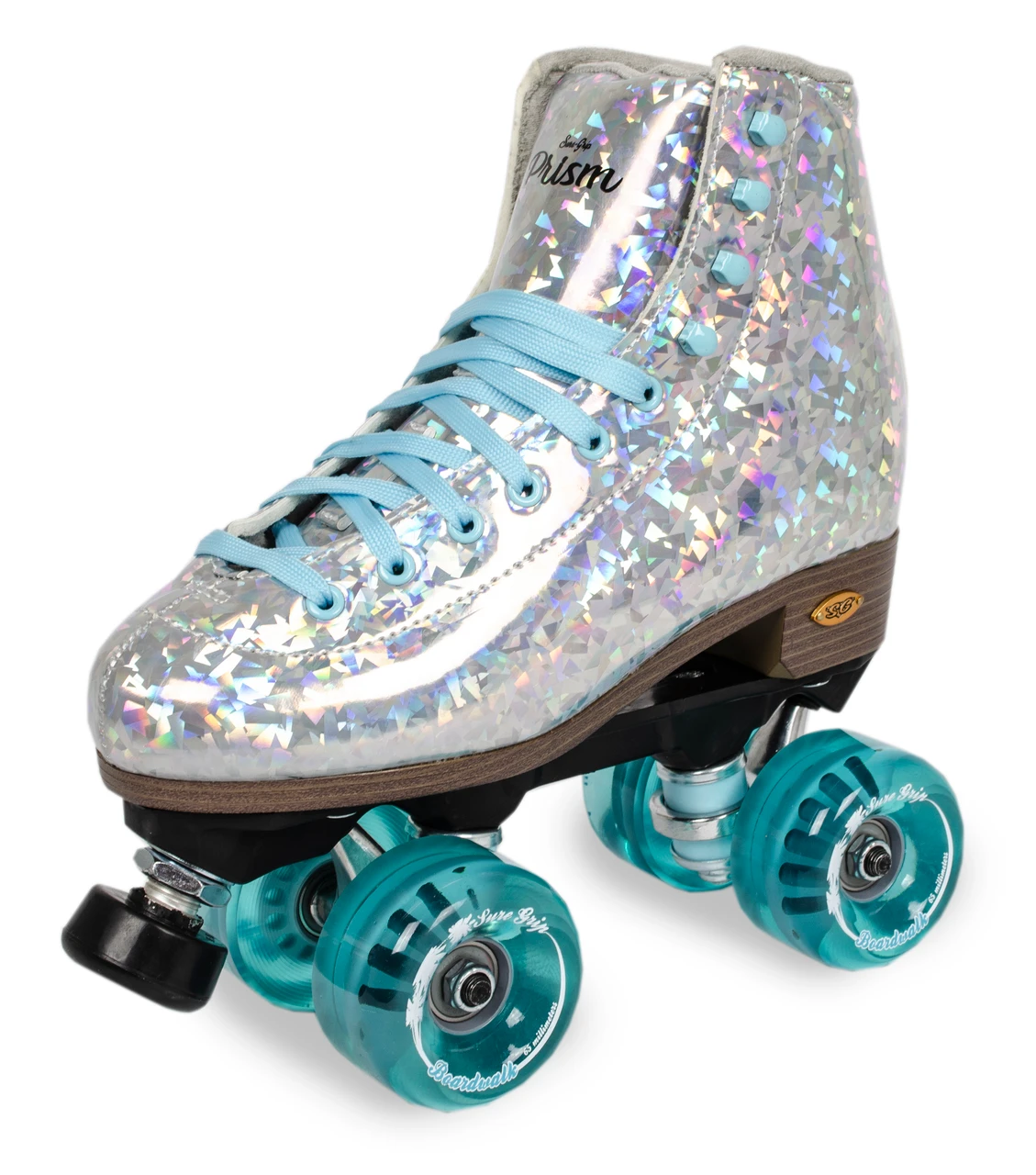 Sure-Grip Quad Roller Skates - Prism *Plus* Silver With Light Blue Limited Edition 3 Sure-Grip Quad Roller Skates - Prism *Plus* Silver With Light Blue Limited Edition