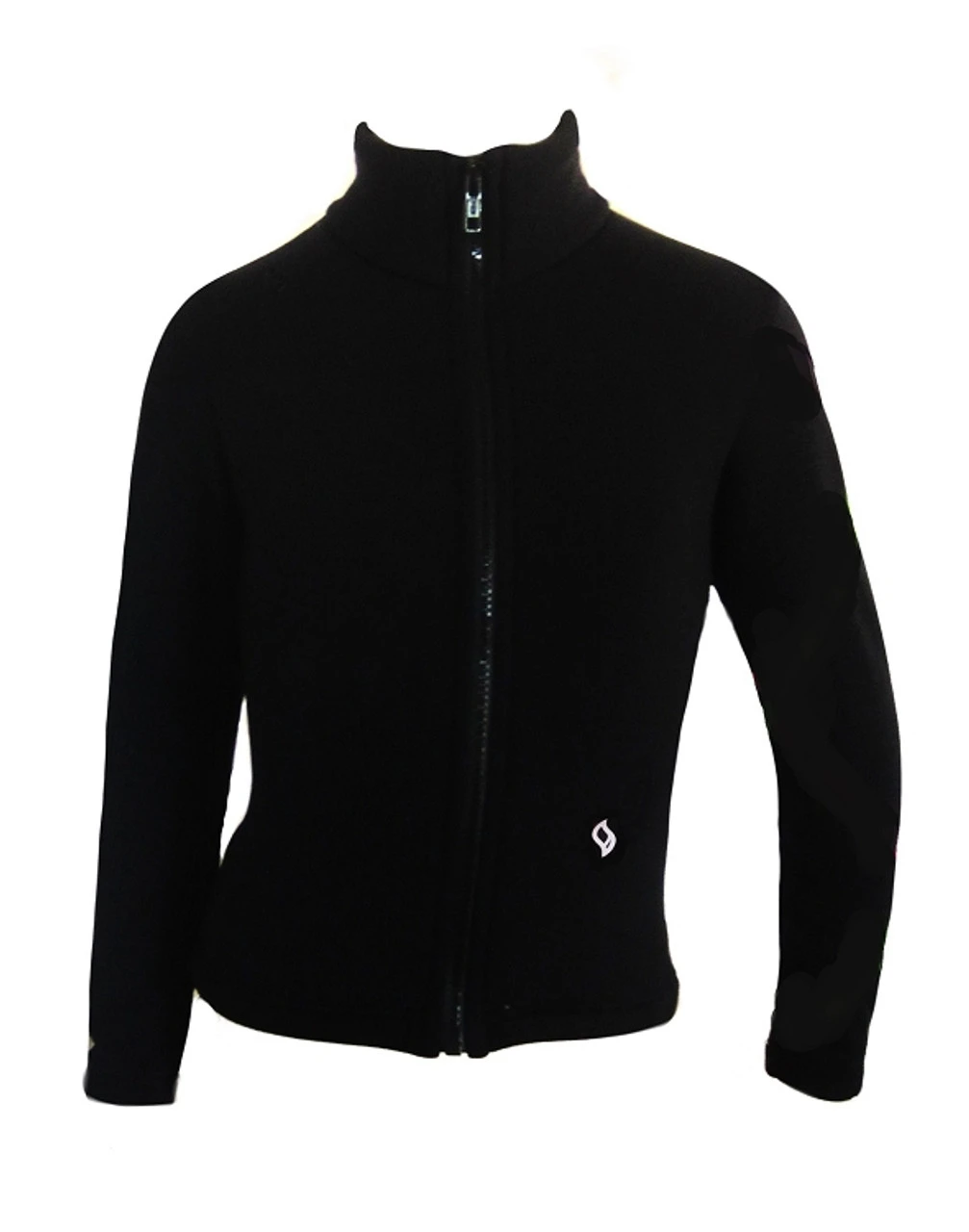 Closeout Poly/Spandex Ice Skating Jacket With Pink Ombre "Ice Skater" Metallic Studs Design 5 Closeout Poly/Spandex Ice Skating Jacket With Pink Ombre "Ice Skater" Metallic Studs Design - Image 3