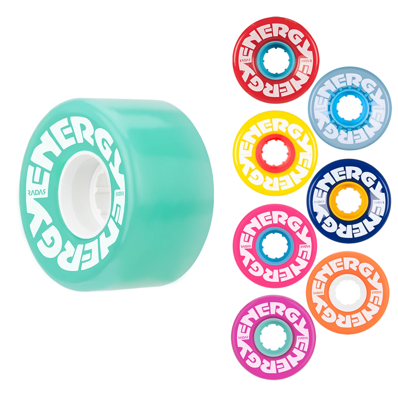 Riedell Skates Radar Energy 57mm Outdoor Skate Wheels (Set Of 4) 3 Riedell Skates Radar Energy 57mm Outdoor Skate Wheels (Set Of 4)