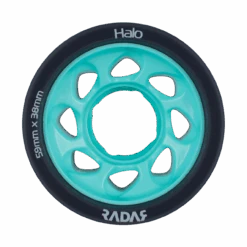Riedell Skates Radar Halo 59mm Indoor Skate Wheels (Set Of 4) 15 Riedell Skates Radar Halo 59mm Indoor Skate Wheels (Set Of 4) -Skate Shop Radar Halo 88A Teal Face Web XLarge 40507.1685759499