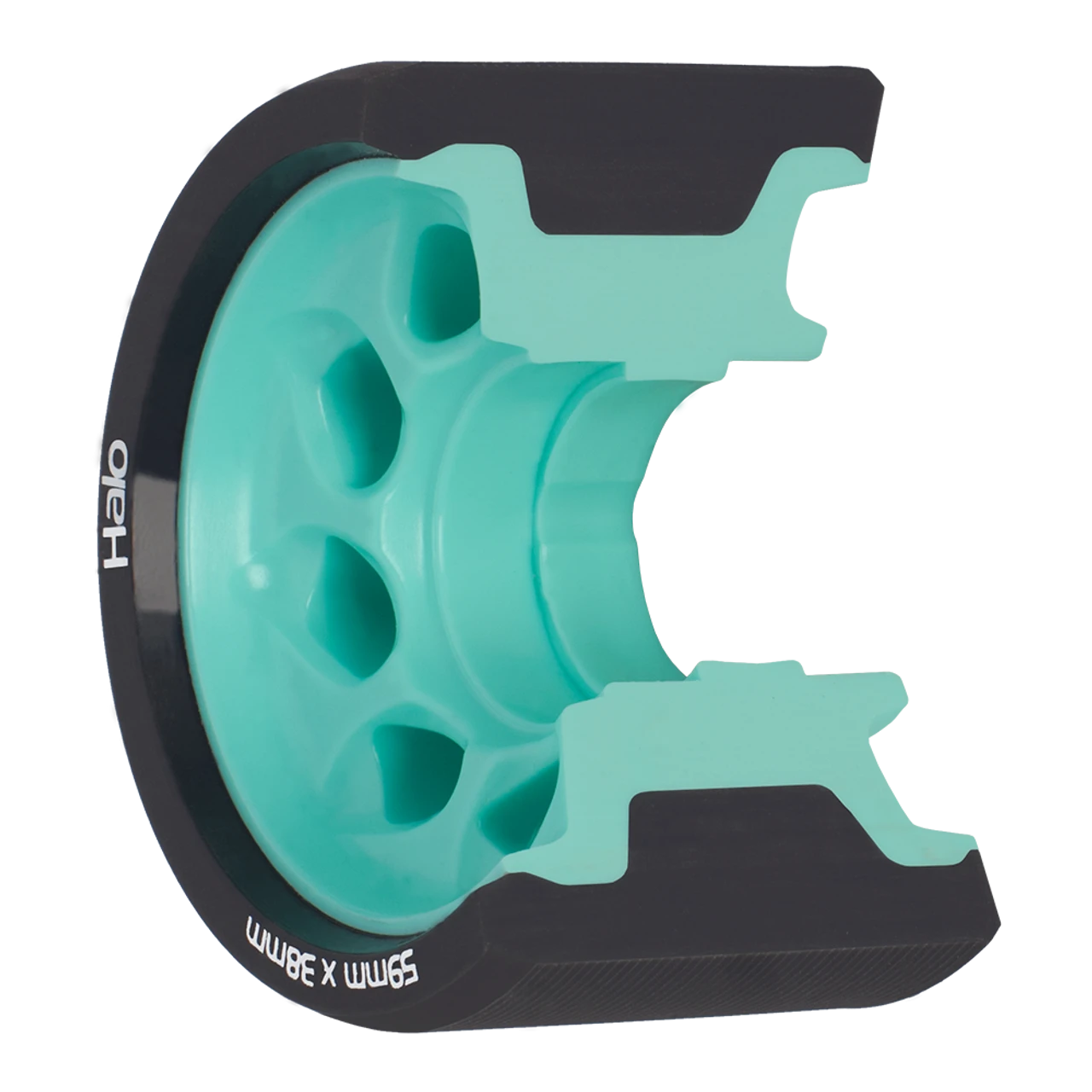 Riedell Skates Radar Halo 59mm Indoor Skate Wheels (Set Of 4) 4 Riedell Skates Radar Halo 59mm Indoor Skate Wheels (Set Of 4) - Image 2