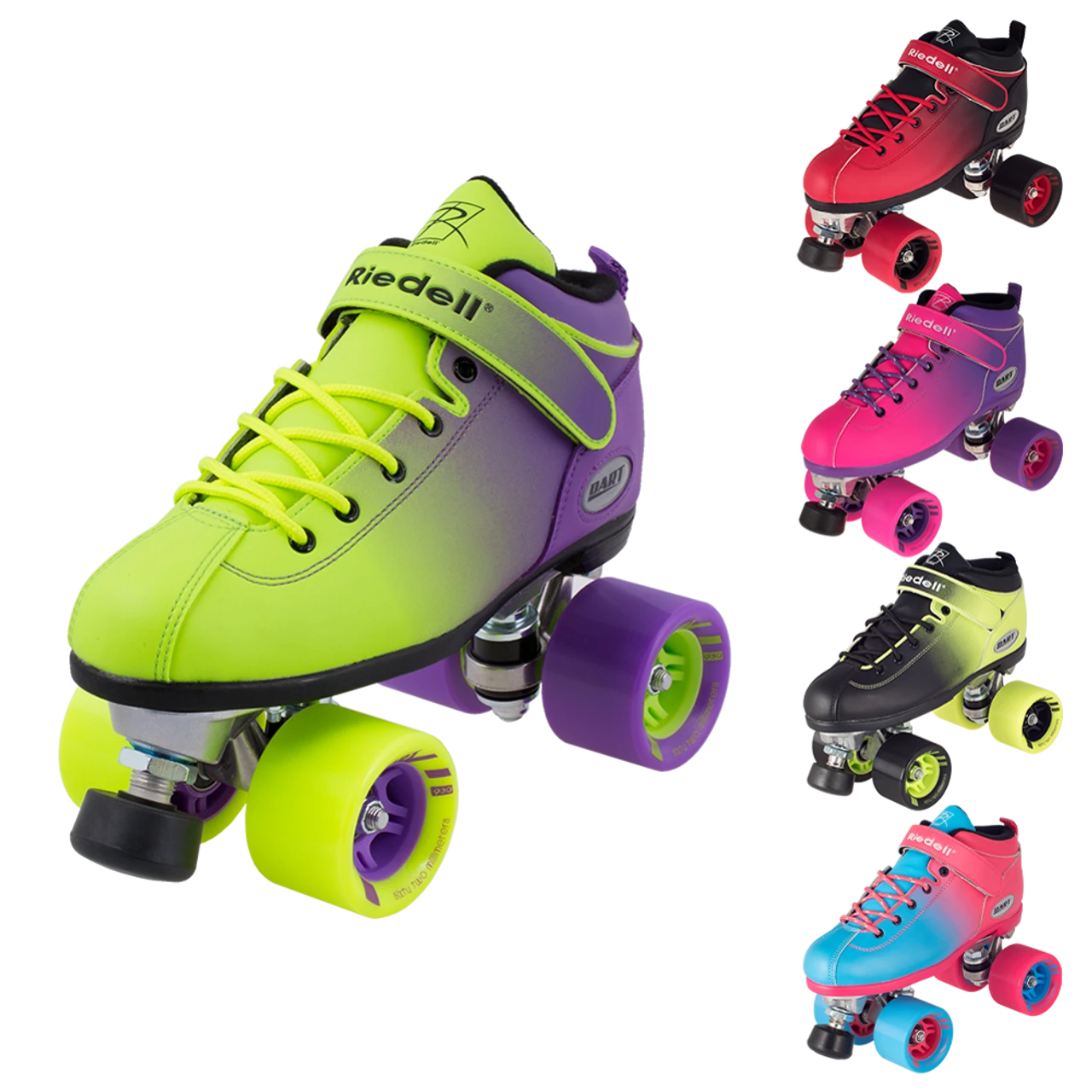Riedell Quad Roller Skates - Dart Ombre- Fade Color 3 Riedell Quad Roller Skates - Dart Ombre- Fade Color