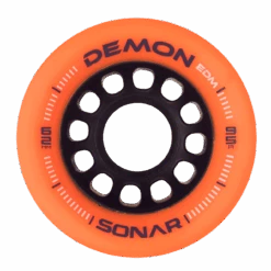 Riedell Skates Sonar Demon EDM 62mm Indoor Skate Wheels 16 Riedell Skates Sonar Demon EDM 62mm Indoor Skate Wheels -Skate Shop Sonar Demon EDM Orange Face Web XLarge 15035.1672952335