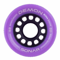 Riedell Skates Sonar Demon EDM 62mm Indoor Skate Wheels 20 Riedell Skates Sonar Demon EDM 62mm Indoor Skate Wheels -Skate Shop Sonar Demon EDM Purple Face Web XLarge 23099.1672952335