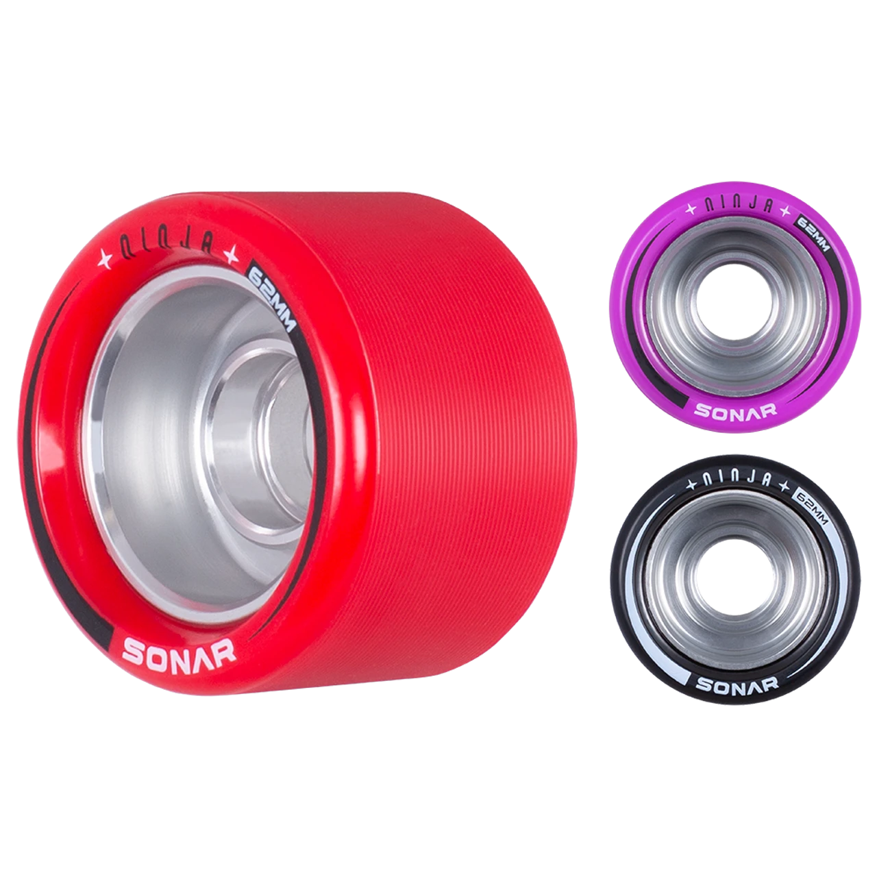 Riedell Skates Sonar Ninja Speed 62mm X 43mm Wheels (4-Pack) 3 Riedell Skates Sonar Ninja Speed 62mm X 43mm Wheels (4-Pack)