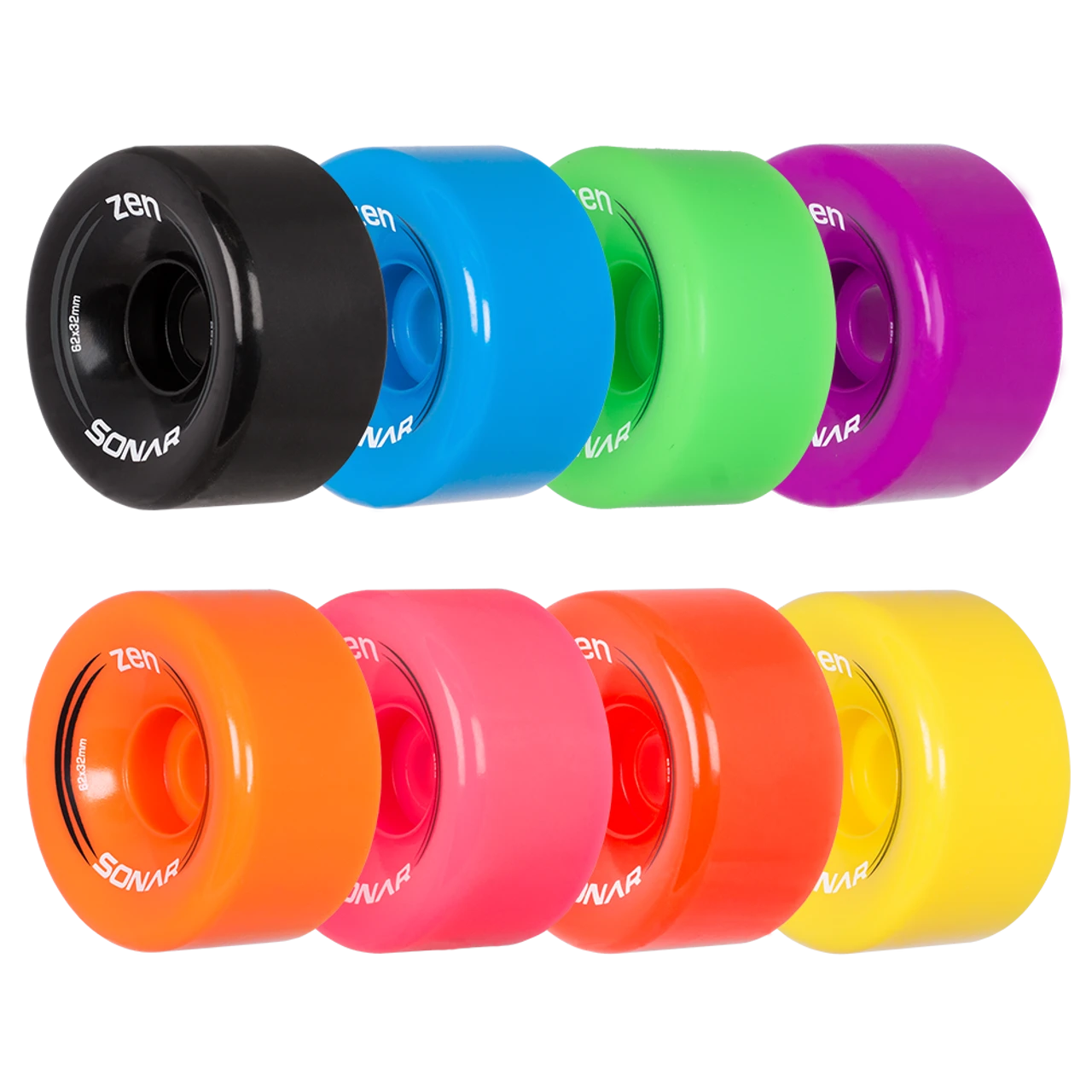 Riedell Skates Sonar Zen Outdoor Skate Wheels (Set Of 4) 3 Riedell Skates Sonar Zen Outdoor Skate Wheels (Set Of 4)