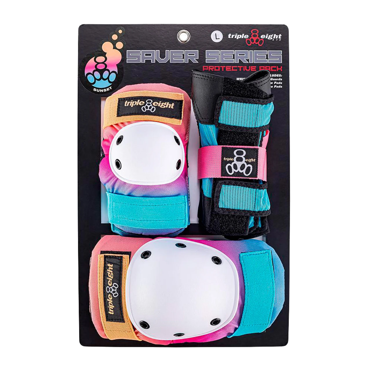 Triple Eight Rollerskating Combo Set - Pads & Helmet (Sunset) 7 Triple Eight Rollerskating Combo Set - Pads & Helmet (Sunset) - Image 5