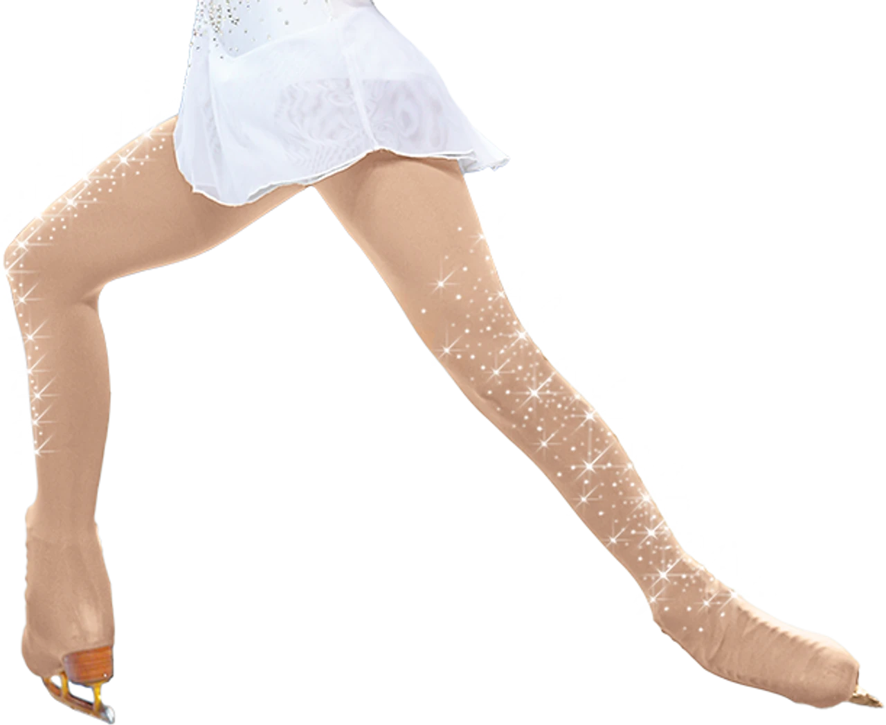 ChloeNoel Over The Boot Ice Skating Tights 8832 W/ Crys. On 2 Thighs 4 ChloeNoel Over The Boot Ice Skating Tights 8832 W/ Crys. On 2 Thighs - Image 2