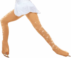 ChloeNoel Over The Boot Ice Skating Tights 8832 W/ Crys. On 2 Thighs