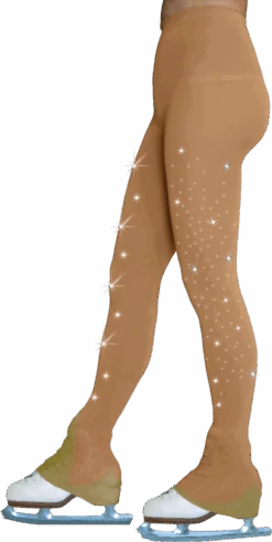 ChloeNoel Footless Ice Skating Tights 8896 W/ Crys. On 2 Thighs 5 ChloeNoel Footless Ice Skating Tights 8896 W/ Crys. On 2 Thighs -Skate Shop TL8896 Light Tan 2Crystal AB 26135.1683582018