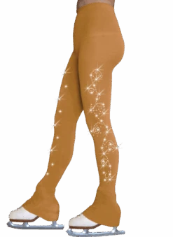 ChloeNoel Footless Ice Skating Tights 8896 2Swirls