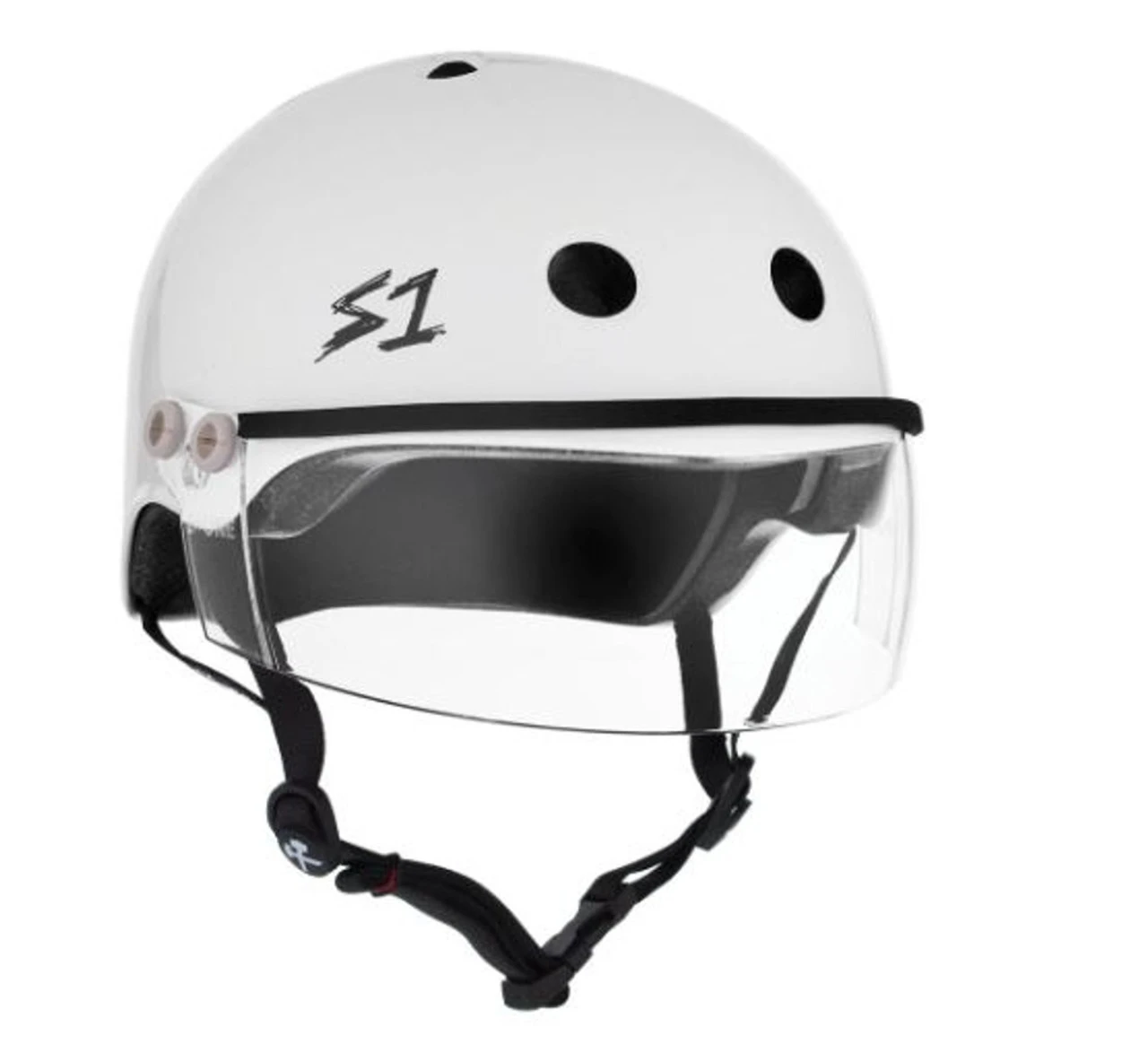 S1 Lifer Visor Helmet - White Gloss W/ Clear Visor 3 S1 Lifer Visor Helmet - White Gloss W/ Clear Visor