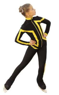 IceDress Figure Skating Outfit - Thermal - Vanguard - Sport (Black With Yellow) -Skate Shop a05fe4d1d8c0 52514 28307 14722.1582443526