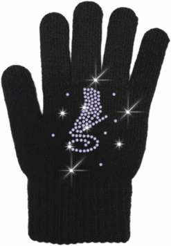 ChloeNoel Ice Skating Gloves - GV22-BB/Skate Crystals