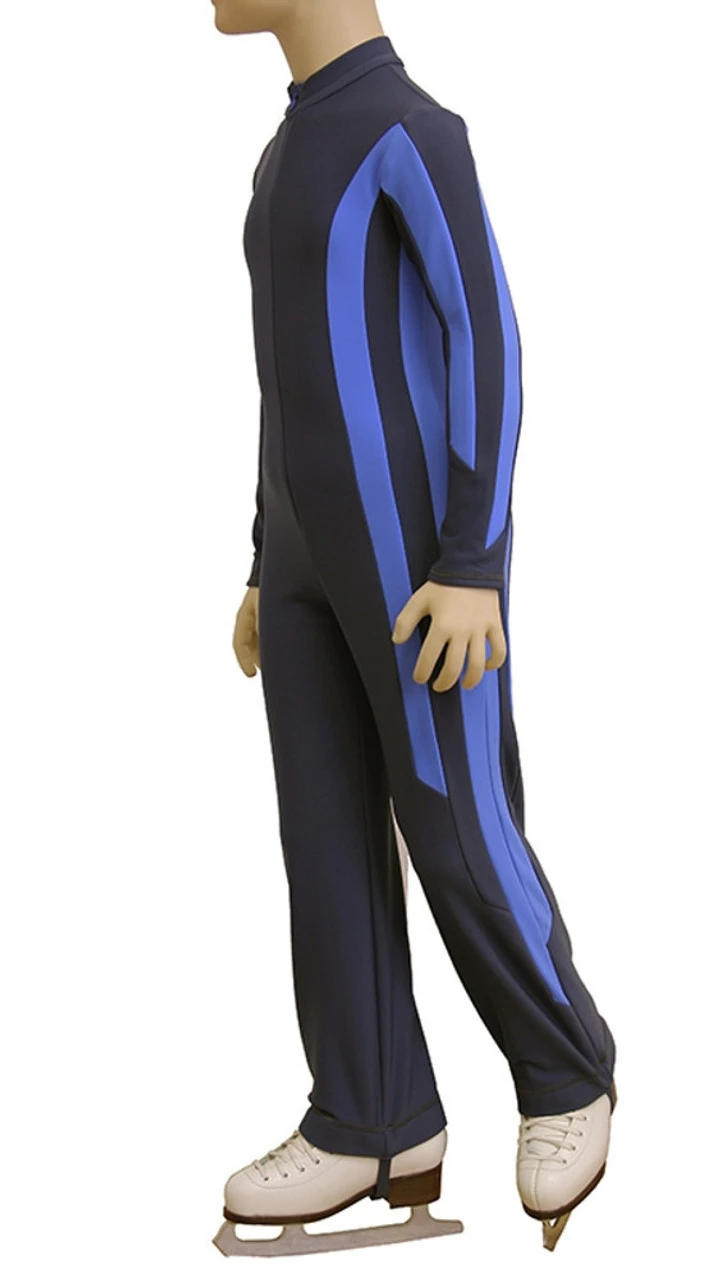 IceDress - Figure Skating Training Overalls For Boys - Stripes 4 IceDress - Figure Skating Training Overalls For Boys - Stripes - Image 2