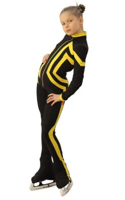 IceDress Figure Skating Outfit - Thermal - Vanguard - Sport (Black With Yellow) -Skate Shop a735a2f020ef 06810 05773 59171.1582443526