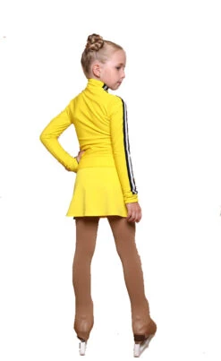 IceDress Figure Skating Jacket - Thermal - Olympus (Yellow With Black Lamps) -Skate Shop a85e2763874a 77413 74166.1601477576
