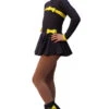 IceDress Figure Skating Dress - Thermal - Bows (Dark Grey And Yellow)