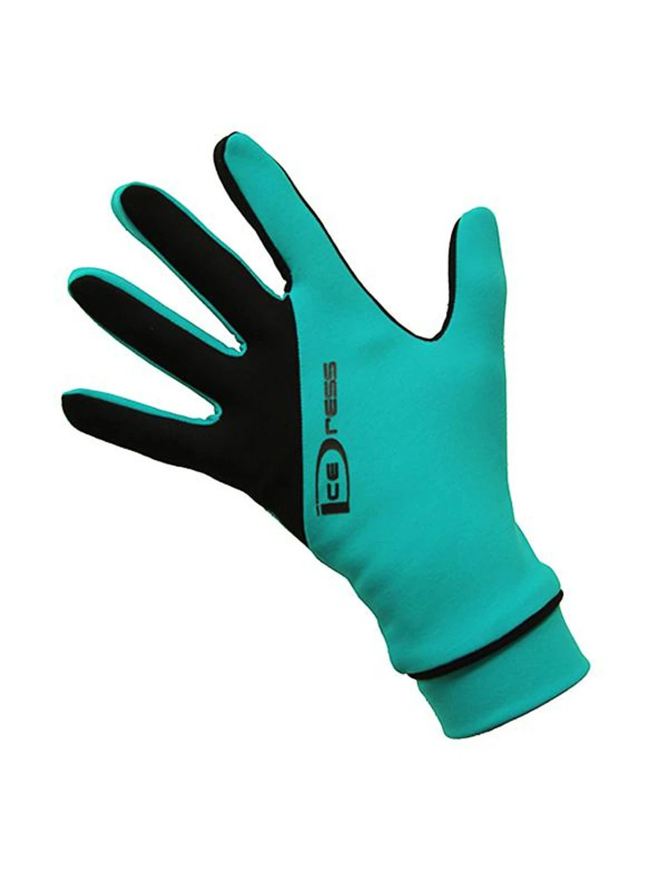 Icedress - Two Color Thermal Figure Skating Gloves "IceDress-Sport" (Emerald And Black) 3 Icedress - Two Color Thermal Figure Skating Gloves "IceDress-Sport" (Emerald And Black)