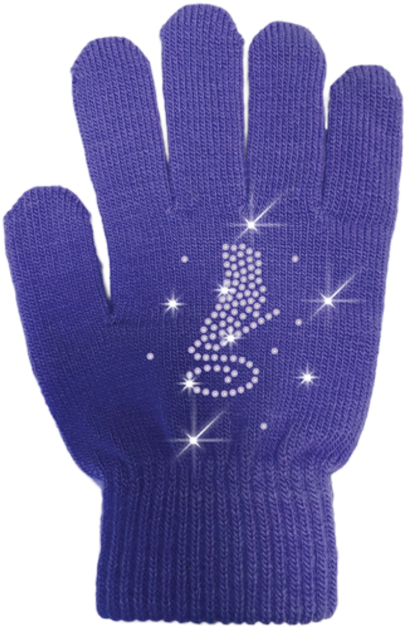 ChloeNoel Ice Skating Gloves - GV22-PR/Skate Crystals 3 ChloeNoel Ice Skating Gloves - GV22-PR/Skate Crystals