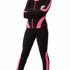 IceDress Figure Skating Thermal Pants -Flip (Black With Pink Line)